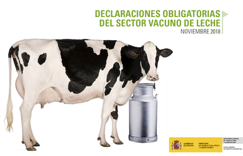 El precio en origen de leche de vaca se sita en 0,333 euros/litro de...
