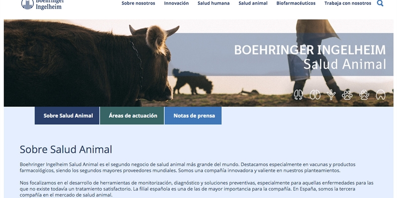 Boehringer Ingelheim Salud Animal Espaa estrena nueva web