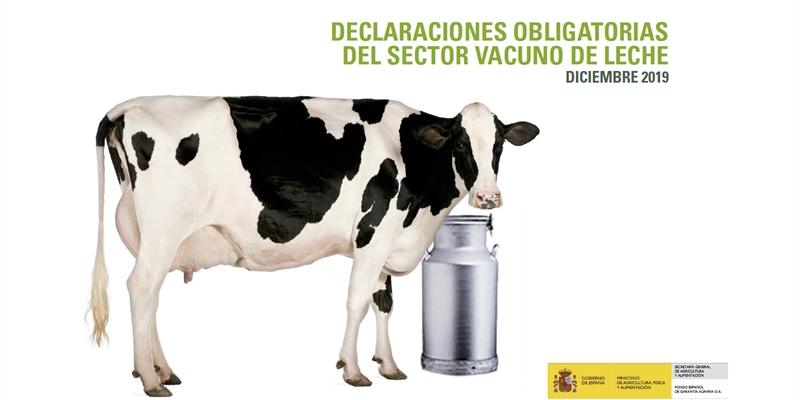 El precio medio en origen de la leche de vaca cierra 2019 alcanzando los 0,338 euros/litro