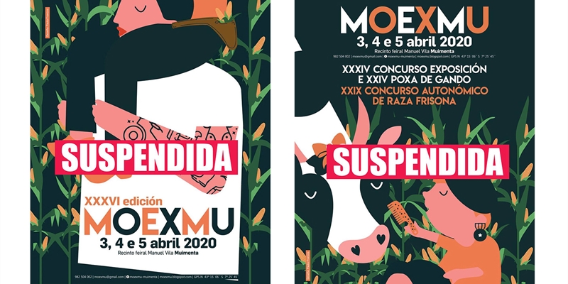 Se suspende MOEXMU y el 29 Concurso Autonmico de la Raza Frisona FEFRIGA 2020