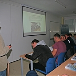 Javier Blanco impartiendo clase en la jornada inaugural