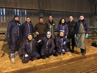 Equipo de formadores espaoles junto a Gill Hugon y un grupo de alumnos