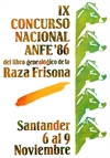 IX CONCURSO NACIONAL ANFE DE RAZA FRISONA 1986