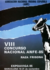 VIII CONCURSO NACIONAL ANFE DE RAZA FRISONA 1985