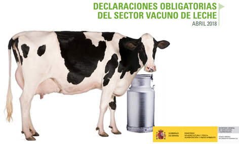 El precio en origen de la leche de vaca desciende hasta 0,318...