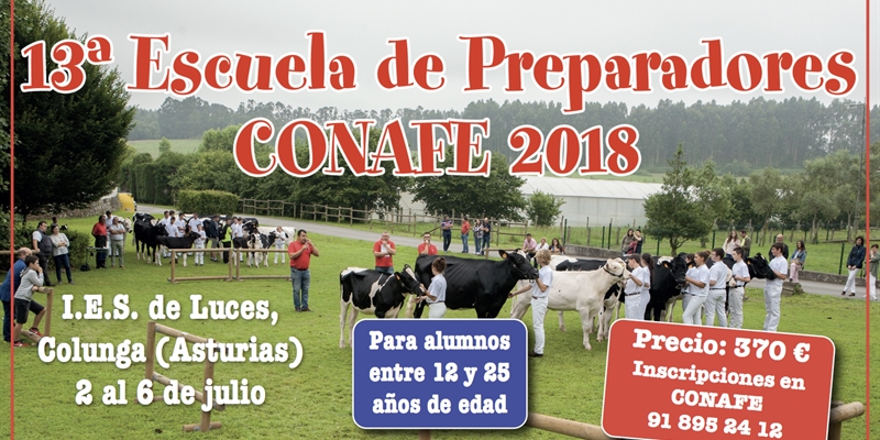 Abierta la inscripcin a la Escuela de Preparadores CONAFE 2018 para futuros profesionales del vacuno de leche