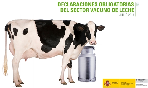 Nuevo descenso del precio medio de la leche de vaca hasta los 0,312...