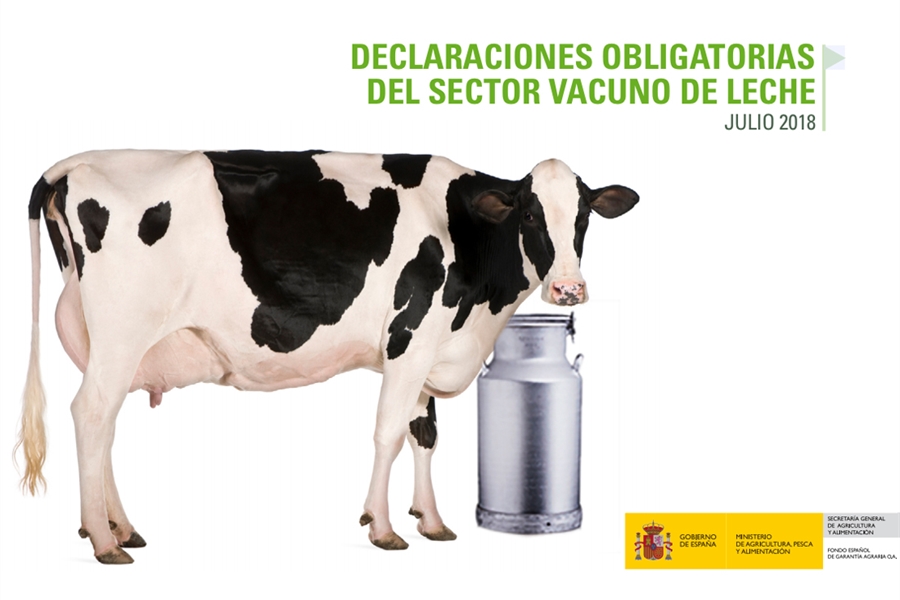 Nuevo descenso del precio medio de la leche de vaca hasta los 0,312...