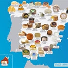 Mapa de los quesos de España, Europa y del mundo