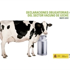 El precio medio en origen de la leche de vaca se sita en 0,325 euros/litro