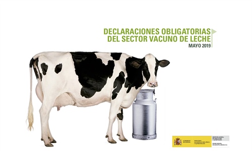 El precio medio en origen de la leche de vaca se sita en 0,325 euros/litro