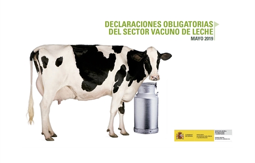 El precio medio en origen de la leche de vaca se sita en 0,325 euros/litro