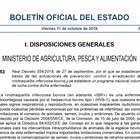 El BOE publica el Real Decreto que establece las bases de prevencin, control y erradicacin de la IBR