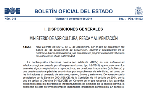 El BOE publica el Real Decreto que establece las bases de prevencin,...