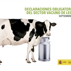 El precio medio en origen de la leche de vaca crece de nuevo en septiembre hasta los 0,326 euros/litro