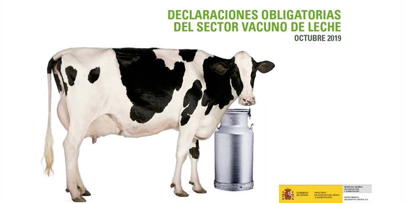 El precio medio en origen de la leche de vaca alcanza su cifra más alta de 2019 con 0,331 €/l