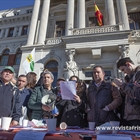 Cientos de ganaderos y agricultores madrileos se manifiestan frente al Ministerio de Agricultura