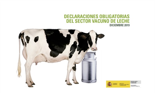 El precio medio en origen de la leche de vaca cierra 2019 alcanzando...
