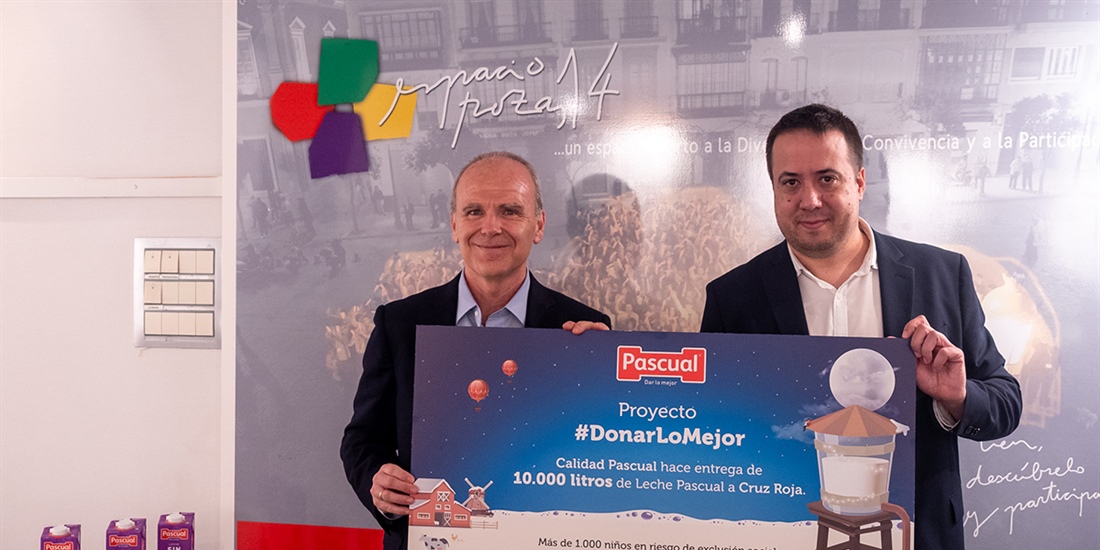Calidad Pascual dona 10.000 litros de leche a Cruz Roja para nios en...