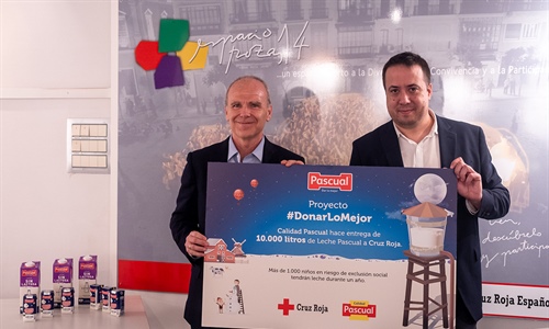 Calidad Pascual dona 10.000 litros de leche a Cruz Roja para nios en...