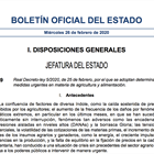 El BOE publica hoy el Real Decreto-Ley 5/2020 de medidas urgentes en materia de agricultura y alimentacin