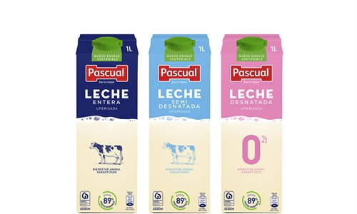 Leche Pascual lanza un nuevo Tetra Brik con el 89% de sus materiales...