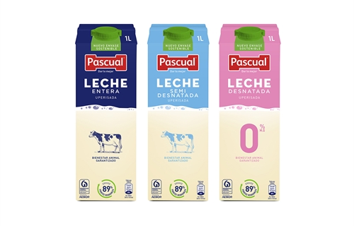 Leche Pascual lanza un nuevo Tetra Brik con el 89% de sus materiales...