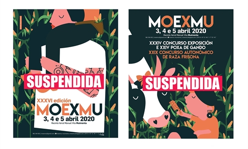 Se suspende MOEXMU y el 29 Concurso Autonmico de la Raza Frisona...