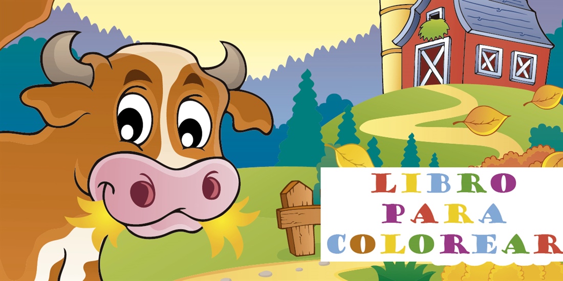Cuaderno para colorear animales de granja
