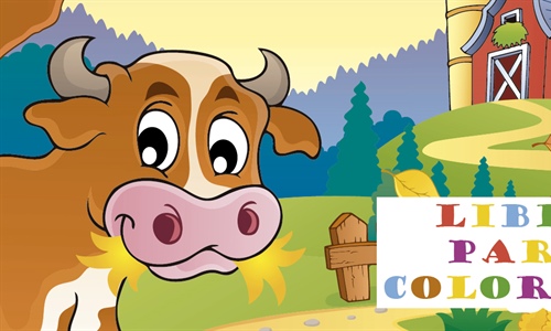 Cuaderno para colorear animales de granja