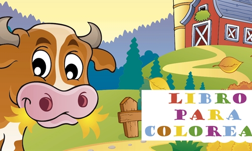 Cuaderno para colorear animales de granja