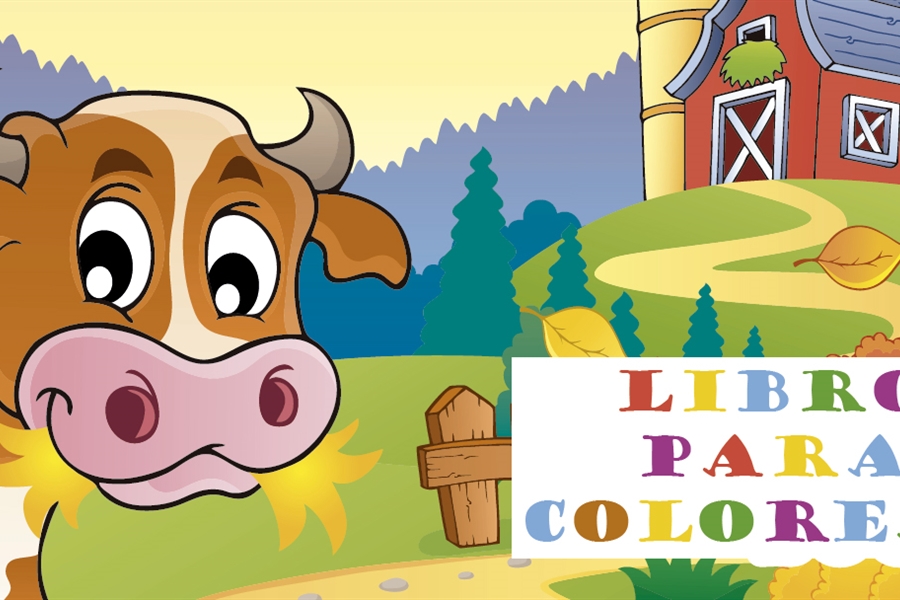 Cuaderno para colorear animales de granja