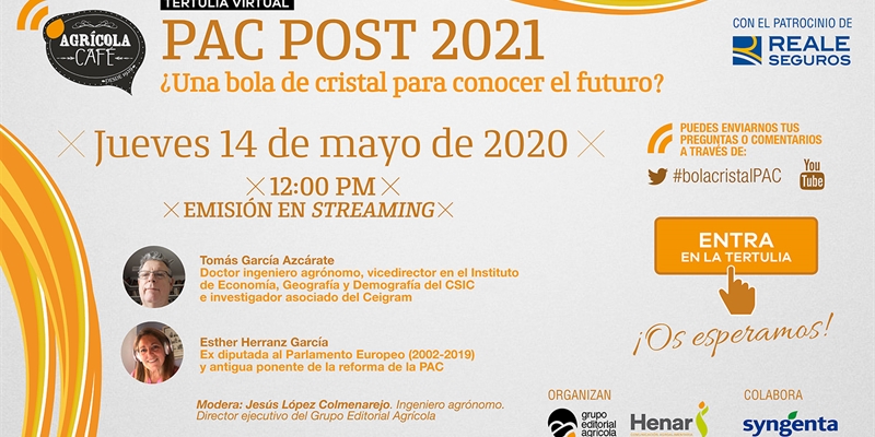 Sesión online: PAC post 2021, ¿una bola de cristal para conocer su futuro?