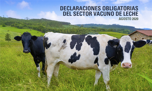 El precio medio en origen de la leche de vaca en agosto permanece en...