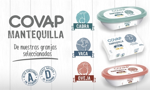 Lcteos COVAP lanza nueva gama de mantequillas elaboradas con leche de...