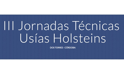 Abierta la inscripcin online a las III Jornadas Tcnicas Usas Holsteins