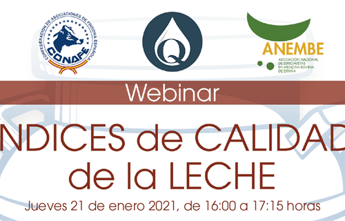 Webinar CONAFE: ndices de Calidad de la Leche
