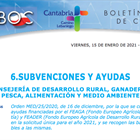 Cantabria convoca ayudas de complemento de rentas de agricultores y ganaderos