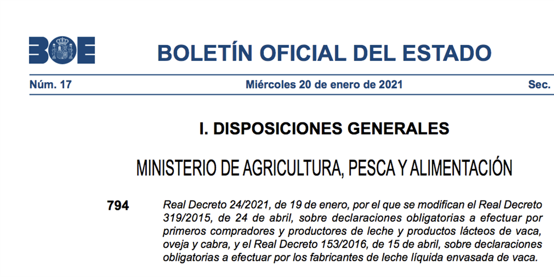 El BOE publica la nueva normativa sobre las declaraciones obligatorias...