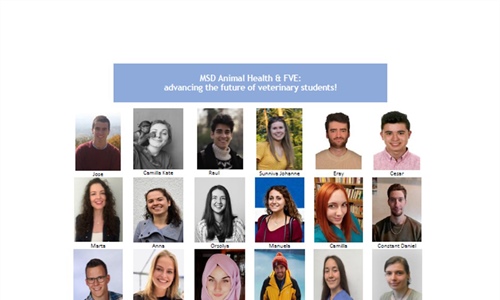 MSD Animal Health y FVE becan a 36 estudiantes de veterinaria de toda...