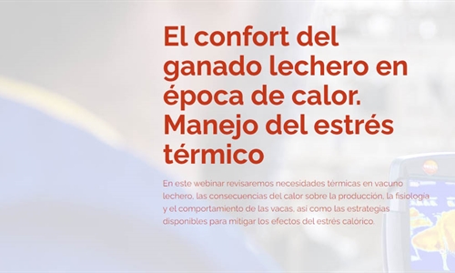 Webinar: El confort del ganado lechero en poca de calor - Manejo del...