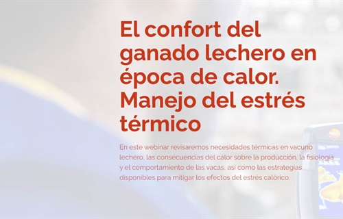 Webinar: El confort del ganado lechero en poca de calor - Manejo del...