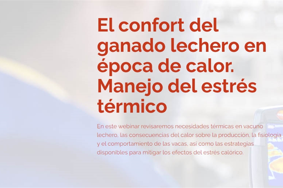 Webinar: El confort del ganado lechero en poca de calor - Manejo del...