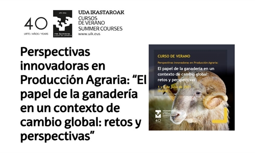 Curso UPV/EHU: El papel de la ganadera en un contexto de cambio...