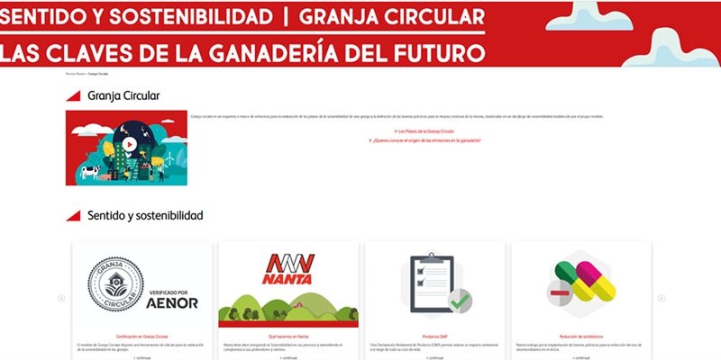 Nanta presenta la web de Granja Circular