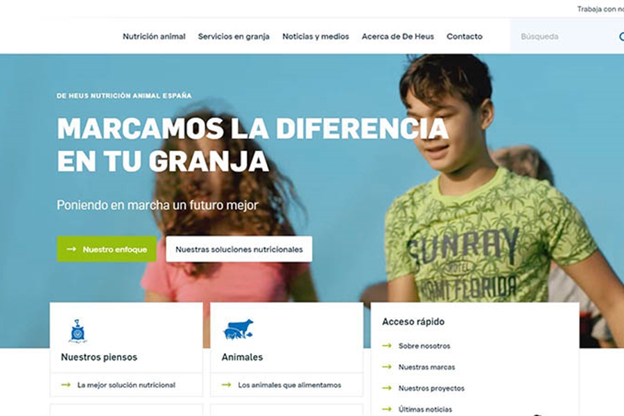 De Heus Espaa lanza su nueva pgina web