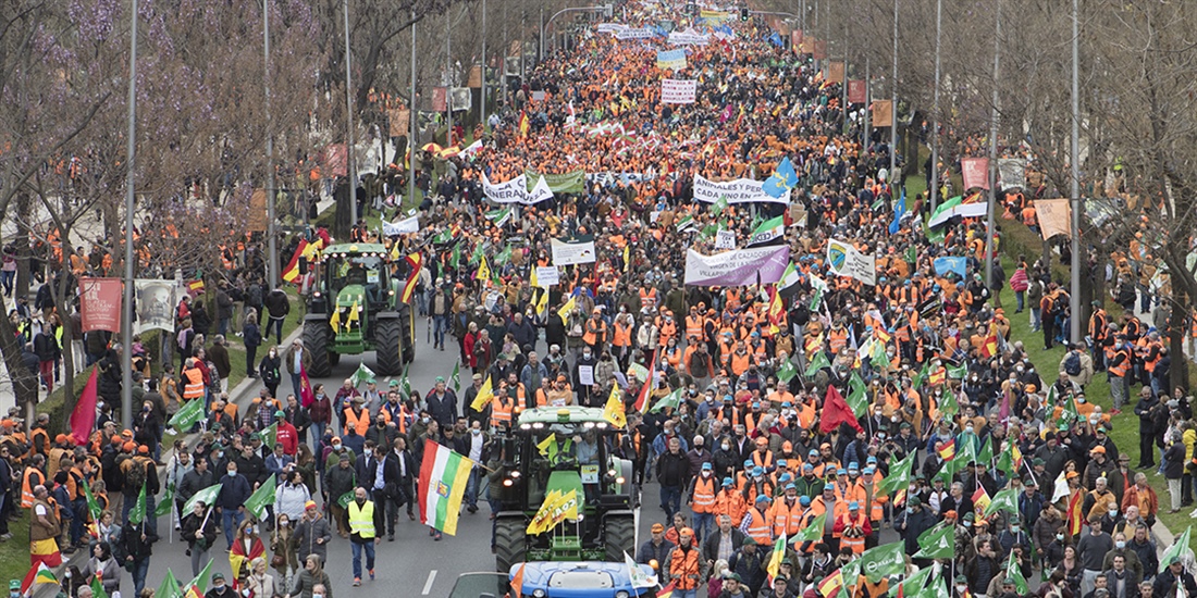 La manifestacin 20M Juntos por el campo une al mundo rural de forma...
