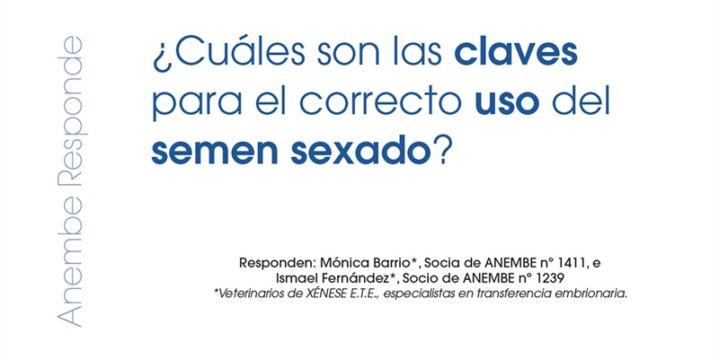 Cules son las claves para el correcto uso del semen sexado?