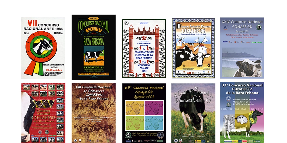 Carteles de Concursos Nacionales de Raza Frisona