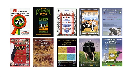 Carteles de Concursos Nacionales de Raza Frisona